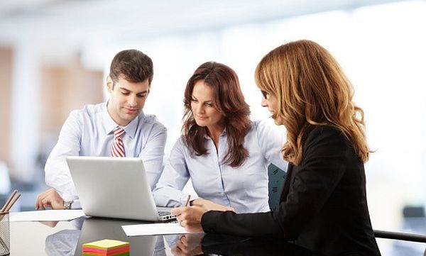 Teamwork in the office